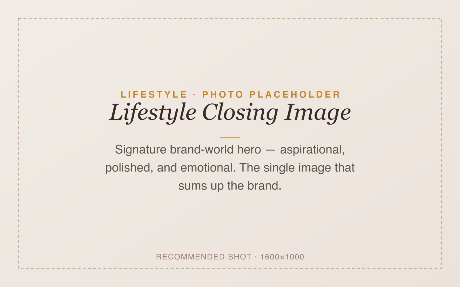 Closing lifestyle CTA with polished product storytelling